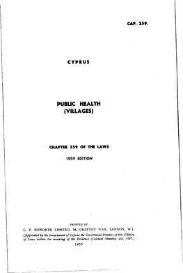 Public Health (Villages)