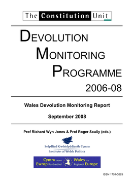 Wales Devolution Monitoring Report