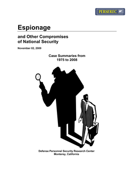 Espionage and Other Compromises of National Security