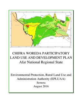 Chifra Woreda Participatory Land Use & Development Plan