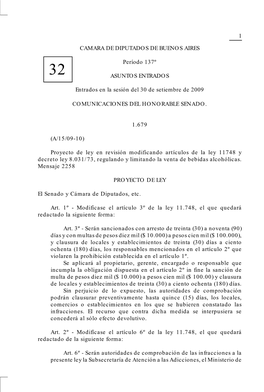 1 CAMARA DE DIPUTADOS DE BUENOS AIRES Período 137º