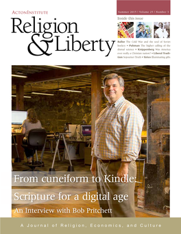 Scripture for a Digital Age an Interview with Bob Pritchett