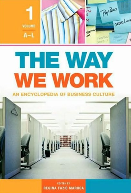 [2 Volumes]: an Encyclopedia of Business Culture