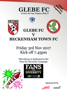 Beckenham 3 Nov 2017