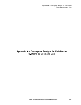 Asian Carp Mitigation Draft EA Appendices