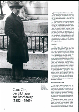 Claus Cito, Der Bildhauer Aus Bascharage (1882-1965)