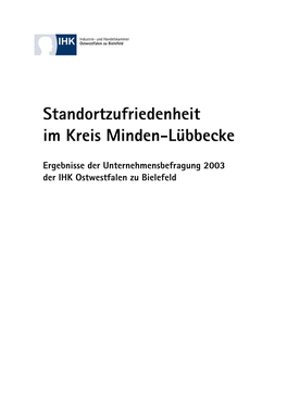 Standortzufriedenheit Im Kreis Minden-Lübbecke