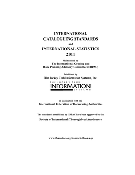International Cataloguing Standards International