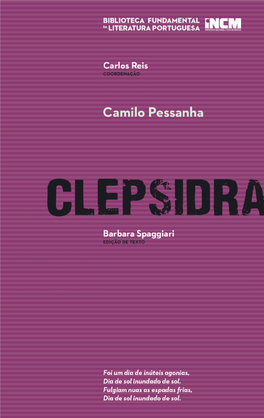 Clepsidra, De Camilo Pessanha, Na