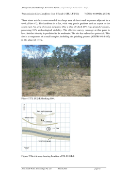 Transmission Line Landform Unit 2/Locale 3 (TL LU2/L3) 767918E 6440024N (GDA)