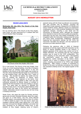 Lichfield & District Organists' Association