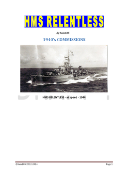 1940'S Commission(S) (Pdf) Download