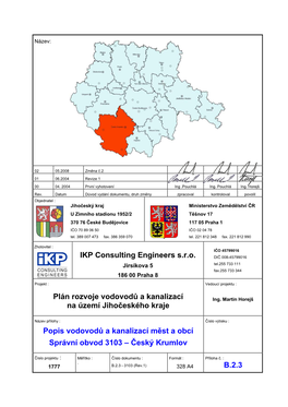 IKP Consulting Engineers S.R.O. Plán Rozvoje Vodovodů a Kanalizací Na