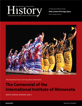 The Centennial of the International Institute of Minnesota Krista Finstad Hanson, Page 1