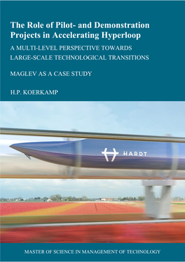 The Role of Pilot- and Demonstration Projects in Accelerating Hyperloop