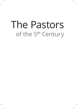 The Pastors of the 5Th Century : a Comparative Study of the Pastoral