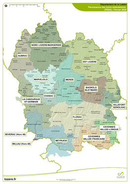 La Carte Des Secteurs Et Communes De Lozère Et Territoires Limitrophes