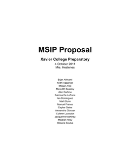 Xavier Proposal.Pdf