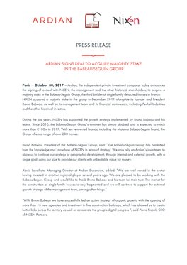 Press Release