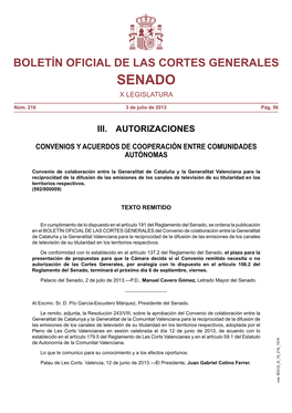 Convenio De Colaboración Entre La Generalitat De Cataluña Y La Generalitat Valenciana Para La Reciprocidad De La Difusión De