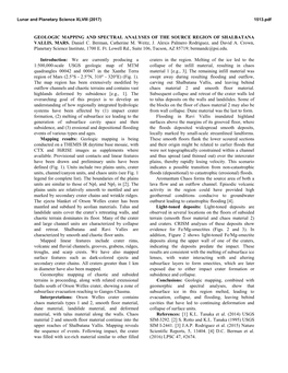 Geologic Mapping and Spectral Analyses of the Source Region of Shalbatana Vallis, Mars