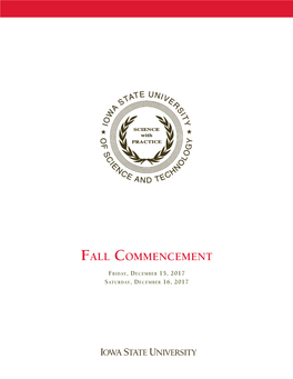 Fall Commencement