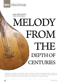 Melody from the Depth of Centuries