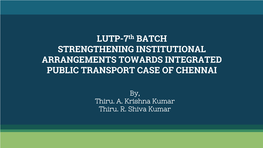 Chennai Unified Metropolitan Transport Authority