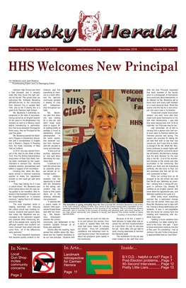 HHS Welcomes New Principal