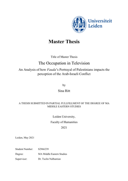 Master Thesis