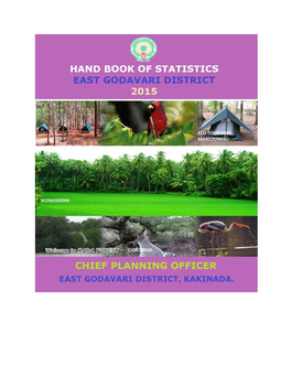 Handbook of Statistics East Godavari District 2015 Andhra Pradesh.Pdf