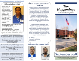 The Happenings September 2018