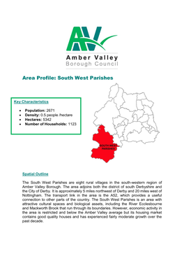 Area Profile: South West Parishes