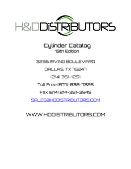 Cylinder Catalog 13Th Edition