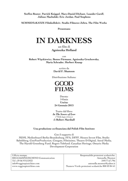 IN DARKNESS Un Film Di Agnieszka Holland