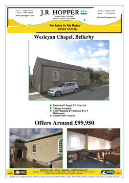 Wesleyan Chapel, Bellerby