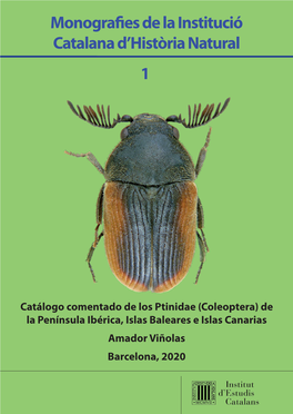 Monografies De La Institució Catalana D'història Natural 1