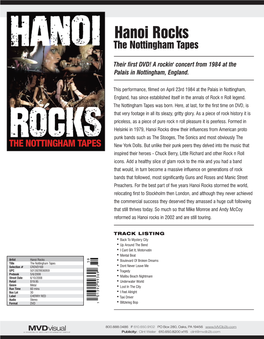 Hanoi Rocks the Nottingham Tapes