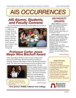 AIS Newsletter Winter 2009