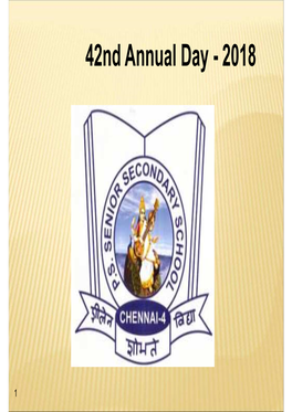 42Nd Annual Day - 2018