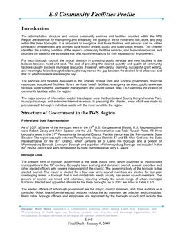 E.6 Community Facilities Profile