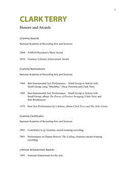 Clark's Autobio Awards Master List 021611.Pages