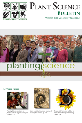 PLANT SCIENCE Bulletin Winter 2011 Volume 57 Number 4