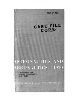 Astronautics and Aeronautics, 1970