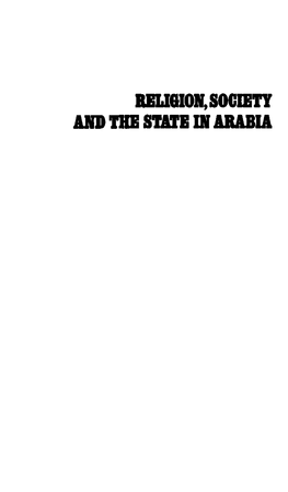 Religion, Society and the State in Arabia