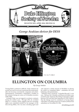ELLINGTON on COLUMBIA by George Avakian