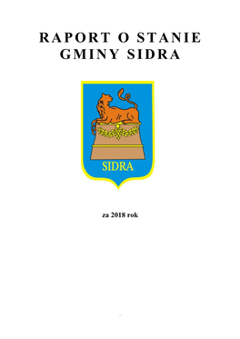 Raport O Stanie Gminy Sidra