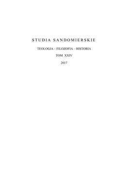 Studia Sandomierskie