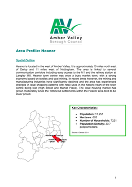 Area Profile: Heanor