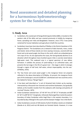 Present Scenario of Hydro-Meteorological Set up in Sundarbans